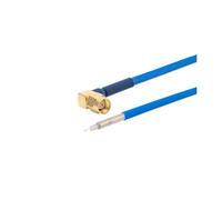 Câble coaxial R+F RG405 semi-flexible, connecteur mâle SMA vers extrémité PCB, câble de test haute fréquence DC-6 GHz, câble 086, 50 ohms(SMA M90 to PCB,50CM(20inch))