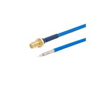 Câble coaxial R+F RG405 semi-flexible, connecteur mâle SMA vers extrémité PCB, câble de test haute fréquence DC-6 GHz, câble 086, 50 ohms(SMA F to PCB,15CM(6inch))