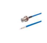 Câble coaxial R+F RG405 semi-flexible, étanche, connecteur femelle T+N+C vers PCB, haute fréquence 6 GHz, test 086, 50 ohms, 1 pièce(UHF WF to PCB,15CM(6inch))