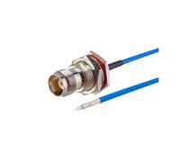 Câble coaxial R+F RG405 semi-flexible, étanche, connecteur femelle T+N+C vers PCB, haute fréquence 6 GHz, test 086, 50 ohms, 1 pièce(TNC WF to PCB,3M(9.84FT))