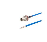 Câble coaxial R+F RG405 semi-flexible, étanche, connecteur femelle T+N+C vers PCB, haute fréquence 6 GHz, test 086, 50 ohms, 1 pièce(BNC WF to PCB,2M(6.56FT))