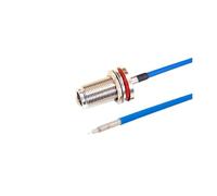 Câble coaxial R+F RG405 semi-flexible, étanche, connecteur femelle T+N+C vers PCB, haute fréquence 6 GHz, test 086, 50 ohms, 1 pièce(N WF to PCB,30CM(12inch))