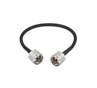 Câble coaxial radioamateur, RG58Coax flexible à faibles pertes avec connecteurs UHF mâles pour une transmission de signal fiable et une grande