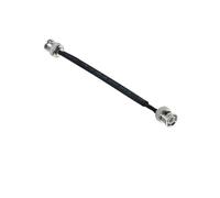 Câble coaxial RF plat traversant for porte/fenêtre, BNC mâle femelle vers Q9 50 ohms, rallonge coaxiale en queue de cochon(MALE TO MALE,20CM)