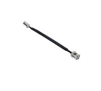 Câble coaxial RF plat traversant for porte/fenêtre, BNC mâle femelle vers Q9 50 ohms, rallonge coaxiale en queue de cochon(MALE TO FEMALE,25CM)