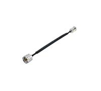 Câble coaxial RF plat traversant for porte-fenêtre UHF femelle SO239 vers UHF mâle PL259 femelle 50 ohms, rallonge coaxiale RF en queue de cochon(TYPE C,100CM)