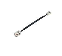 Câble coaxial RF plat traversant for porte-fenêtre UHF femelle SO239 vers UHF mâle PL259 femelle 50 ohms, rallonge coaxiale RF en queue de cochon(TYPE A,60CM)