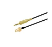 Câble coaxial RF RG174 Pigtail 50 ohms avec prise SMA femelle vers mâle 3,5 mm mono 1/8" for caméra de vidéosurveillance(SMA F to 3.5 Mono,30CM)