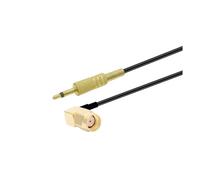 Câble coaxial RF RG174 Pigtail 50 ohms avec prise SMA femelle vers mâle 3,5 mm mono 1/8" for caméra de vidéosurveillance(RPSMA M90 to 3.5Mono,3M)