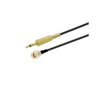 Câble coaxial RF RG174 Pigtail 50 ohms avec prise SMA femelle vers mâle 3,5 mm mono 1/8" for caméra de vidéosurveillance(RP SMA M to 3.5 Mono,50CM)