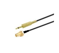 Câble coaxial RF RG174 Pigtail 50 ohms avec prise SMA femelle vers mâle 3,5 mm mono 1/8" for caméra de vidéosurveillance(RP SMA F to 3.5 Mono,10M)