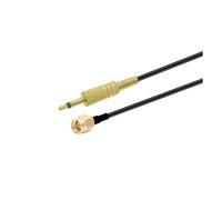 Câble coaxial RF RG174 Pigtail 50 ohms avec prise SMA femelle vers mâle 3,5 mm mono 1/8" for caméra de vidéosurveillance(SMA M to 3.5Mono,15CM)