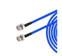 Câble coaxial RF RG316 avec connecteur BCN mâle vers BNC, rallonge d'antenne FPV for émetteur radio CB/radioamateur FM(BNC M to BNC WF-RG316 Blue,5M)
