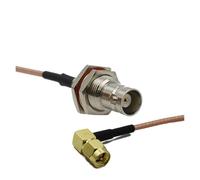 Câble coaxial RF RG316 BNC vers SMA mâle/femelle coudé à 90° avec sertissage, rallonge d'antenne WiFi(A,50CM)