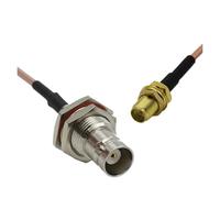 Câble coaxial RF RG316 BNC vers SMA mâle/femelle coudé à 90° avec sertissage, rallonge d'antenne WiFi(C,30CM)