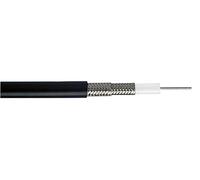 Câble coaxial RG223, 0,9 mm², cuivre, 5,4 mm, 50 ohm, noir, PVC, solide, 100 m, compatible avec, WEBRO, câbles coaxiaux audio et vidéo