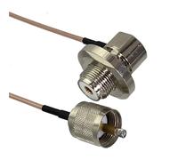 Câble coaxial RG316 avec connecteurs UHF PL259 SO239 vers SMA UHF BNC, câble RF de 4 à 10 Pieds(PL259 M to SO239 F90,2FT (60CM))