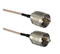 Câble coaxial RG316 avec connecteurs UHF PL259 SO239 vers SMA UHF BNC, câble RF de 4 à 10 Pieds(PL259 M to PL259 M,2FT (60CM))