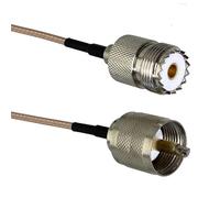 Câble coaxial RG316 avec connecteurs UHF PL259 SO239 vers SMA UHF BNC, câble RF de 4 à 10 Pieds(PL259 M to SO239 M,2FT (60CM))