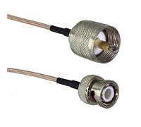 Câble coaxial RG316 avec connecteurs UHF PL259 SO239 vers SMA UHF BNC, câble RF de 4 à 10 Pieds(PL259 M to BNC M,2FT (60CM))