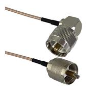 Câble coaxial RG316 avec connecteurs UHF PL259 SO239 vers SMA UHF BNC, câble RF de 4 à 10 Pieds(PL259 M to PL259 M90,2FT (60CM))