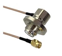 Câble coaxial RG316 avec connecteurs UHF PL259 SO239 vers SMA UHF BNC, câble RF de 4 à 10 Pieds(SMA M to SO239 F90,2FT (60CM))