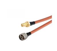 Câble coaxial RG400 à double blindage, connecteur SMA mâle, SMA femelle vers fiches N mâles, adaptateur coaxial en queue de cochon(RP SMA F to N M,2Meter)