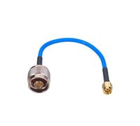 Câble coaxial RG402 à faible perte mâle vers connecteur mâle SMA avec isolation PTFE conducteur en cuivre plaqué argent et design flexible pour RF pour JUMPER (0,15 m)