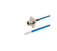 Câble coaxial RG405 semi-flexible SO239 UHF à bride femelle N femelle R+F, câble de test haute fréquence 6 GHz 086, 50 ohms(N PF to PCB,30CM(12inch))