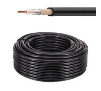 Câble Coaxial RG58 15M Câble d'Extension RG58 Coaxial Câble FlexibleExtension Faible Perte WIFI RG58 Câble Coaxial à Faible Perte pour Radio Antenne Routeur WiFi ect
