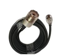 Câble coaxial RG58 50-3 Mini UHF mâle vers connecteur SO239 femelle 2/5/10/15/20 m(10m)