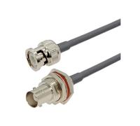 Câble coaxial RG58 BNC mâle vers fiche RF 50 ohms, connecteur à sertir, double broche, 0,5 m, 1, 2, 10, 20(BNC M to BNC FW,30CM)