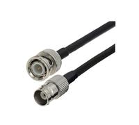 Câble coaxial RG58 BNC mâle vers fiche RF 50 ohms, connecteur à sertir, double broche, 0,5 m, 1, 2, 10, 20(BNC M to BNC F,40CM)
