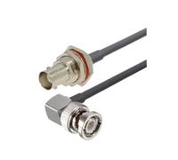 Câble coaxial RG58 BNC mâle vers fiche RF 50 ohms, connecteur à sertir, double broche, 0,5 m, 1, 2, 10, 20(BNC FW to BNC M90,60CM)