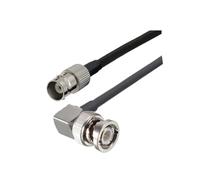 Câble coaxial RG58 BNC mâle vers fiche RF 50 ohms, connecteur à sertir, double broche, 0,5 m, 1, 2, 10, 20(BNC F to BNC M90,2.5M)