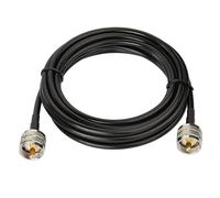 Câble Coaxial RG58 CB 2m UHF PL259 Mâle vers Mâle 50 ohms Faible Perte pour Radio HAM et CB,Analyseur d'Antenne,Charge Factice,Compteur SWR(1 Pièce)