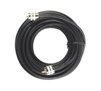 Câble Coaxial Rg58 Uhf Pl-259 Mâle à Mâle 50 Ohms Noir