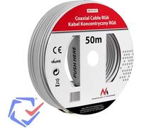 Câble coaxial satellite 1.0CCS RG6 50M Maclean MCTV-571