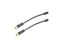 Cable coaxial satellite antenne connecteurs F Mâle Longueur 5m Gold