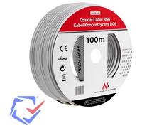 Câble coaxial satellite - Maclean - MCTV-572 - 100M - RG6 - Double blindage