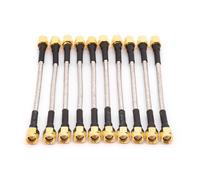 Câble Coaxial SMA mâle à SMA mâle RG402, connecteur Semi-rigide de 10cm, 10 pièces