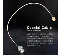 Câble Coaxial SMA Mâle vers BNC Mâle, Adaptateur D'extension D'antenne, 2pcs 50 Ω 30cm Câble Coaxial SMA Mâle vers BNC Mâle pour équipements sans Fil, avec Câble Coaxial plaqué