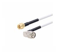Câble coaxial SMA mâle vers TNC mâle, adaptateur Wi-Fi RG58, rallonge de câble Pigtail - Droit et coudé à 90 degrés, 50 cm, 1/3/5 m(TNC M90 to SMA M,3Meter)