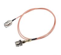 Câble coaxial SMA vers UHF RF avec adaptateur pour antenne radio CB Baofeng et interphone avec câble en cuivre RG316 et connecteurs plaqués or