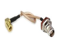 Câble coaxial TNC femelle à joint torique vers connecteur SMB angle droit, 50 cm, 1/2/2,9 m, 10 pièces(2m)