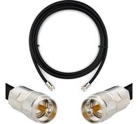 câble coaxial UHF PL259 de 1m - Câble d'extension 8D-FB résistant aux intempéries avec connecteur PL-259 - Câble PL à très faible perte pour radio CB HAM radio SWR antennes radio amateur