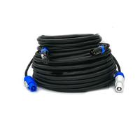 Câble Combo XLR 2,5 mm Haute résistance 3 x 2,5 mm² (1 m, 2 m, 3 m, 5 m) for Alimentation Secteur, éclairage de scène DJ(3 Meter)