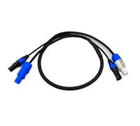 Câble Combo XLR Flexible 1 m, 1,5 m, 2 m, 3 m, 5 m, câble Combo Power Con 3 x 1,5 mm² for projecteurs asservis de scène(2 Meters)