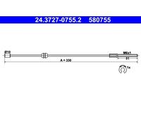 Câble Commande, Frein Stationnement Avant pour Opel Vauxhall Corsa