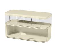 Cable Compartment Box, Clear Cord Storage Organizer, Cable Management Box with Compartments, Charger Wires Case for Drawer, Desk, Versatile Use, Material Sturdy PP